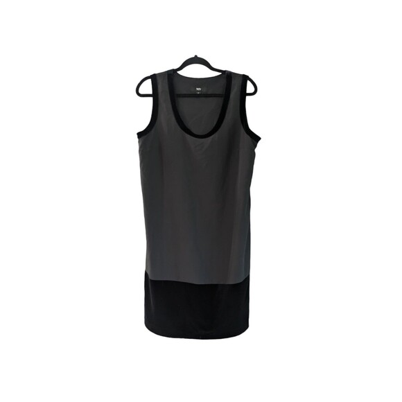 MOSSIMO  WOMEN'S DRESS  Black with Velvet Trim & Hem  LARGE  sleeveless  clothes - Picture 1 of 3